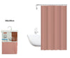 Tenda Doccia Antimuffa Impermeabile Peva 180x200 Cm Con Anelli Bagno Rosa 79710