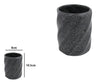 Bicchiere Porta Spazzolini In Ceramica Rigato Marmo Nero Accessori Arredo Bagno 87795