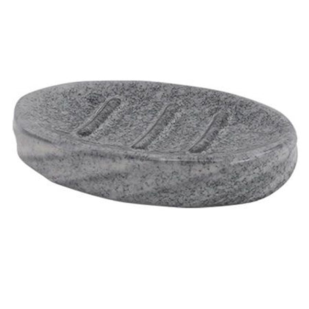 Piattino Porta Sapone Saponetta In Ceramica Rigato Effetto Marmo Ovale Bagno 87796