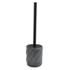 Portascopino Arredo Da Bagno Wc Toilette Rigato Marmo Nero Con Scopino Completo 87797