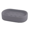 Porta Sapone Piatto Supporto Saponetta Accessorio Arredo Per Bagno Grigio 87811