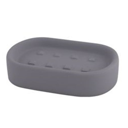 Porta Sapone Piatto Supporto Saponetta Accessorio Arredo Per Bagno Grigio 87811