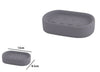 Porta Sapone Piatto Supporto Saponetta Accessorio Arredo Per Bagno Grigio 87811