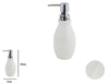 Dispenser Porta Sapone Liquido In Abs Bianco Pelle Arredo Da Bagno Elegante 87786
