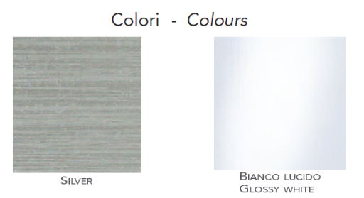 Vetrina da esposizione a forma di mezza luna con faretti a LED cm. 56x56x190h