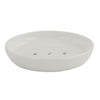Porta Sapone Saponetta Piatto Bianco Pelle Accessorio Arredo Bagno Elegante 87788