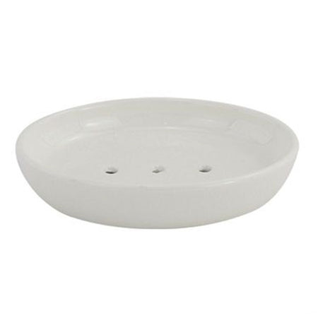 Porta Sapone Saponetta Piatto Bianco Pelle Accessorio Arredo Bagno Elegante 87788