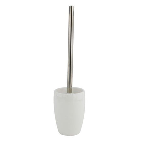 Porta Scopino Bianco Pelle Con Scopettino Wc Accessorio Arredo Bagno Elegante 87789