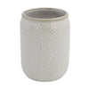Bicchiere Porta Spazzolini Dentifricio Arredo Da Bagno Bianco Design Etnico 87791
