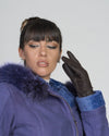Naomi Montone - Giacca Donna Lilla in vero Montone
