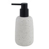 Dispenser Porta Sapone Liquido In Ceramica Bianco Effetto Pietra Granito Bagno 87805