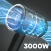 Asciugacapelli Phon Portatile Da Viaggio 3000 W 3 Velocità Funzione Caldo / Freddo