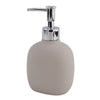 Dispenser Sapone Liquido Tortora In Abs Con Pompa Cromo Per Bagno Accessorio 87813