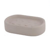 Porta Sapone Piatto Supporto Saponetta Accessorio Arredo Per Bagno Tortora 87815