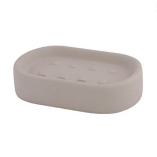 Porta Sapone Piatto Supporto Saponetta Accessorio Arredo Per Bagno Tortora 87815