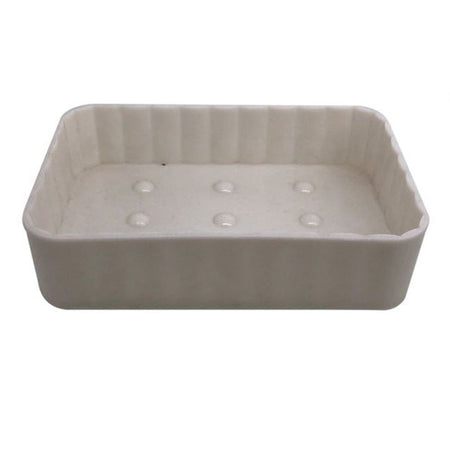 Porta Sapone Supporto Saponetta Da Bagno Rettangolare Rigato Accessorio Arredo 79188