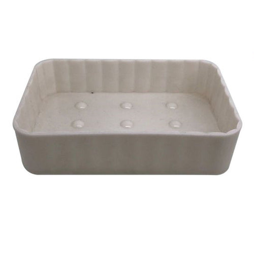 Porta Sapone Supporto Saponetta Da Bagno Rettangolare Rigato Accessorio Arredo 79188