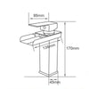 Miscelatore A Cascata Nero Lavabo Bagno Rubinetto A Canna Bassa Monocomando 87398