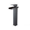 Miscelatore A Cascata Nero Lavabo Bagno Rubinetto A Canna Alta Monocomando 87399