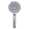 Doccetta Regolabile Bagno 12.5x24cm Soffione Doccia Rotondo Moderno Multigetto 87545