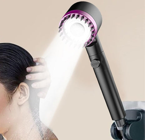 Doccetta Doccino Soffione Multigetto Bagno Doccia Massaggiante Moderno Pulsante 87525