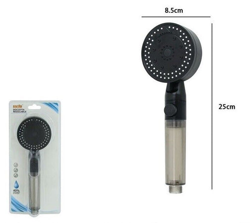Doccetta Multigetto Soffione Doccia Filtrato Bagno Con Pulsante Moderno Filtro 87527