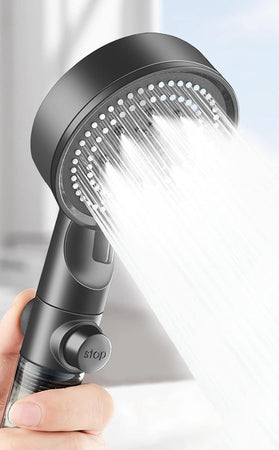 Doccetta Multigetto Soffione Doccia Filtrato Bagno Pulsante Moderno Filtro Grigio 87528
