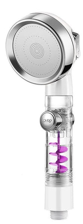 Doccetta Soffione Doccia Bagno Con Pulsante Stop Multigetto Ventola A Spirale 87534