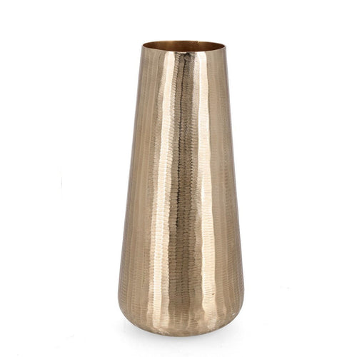 Portavaso decorativo Chisel natalizio in alluminio color Oro