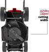 Tosaerba Elettrico 1200 W Taglio 32 Cm Capacità Cesto 30 Lt A Batteria Per Giardini