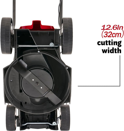 Tosaerba Elettrico 1200 W Taglio 32 Cm Capacità Cesto 30 Lt A Batteria Per Giardini