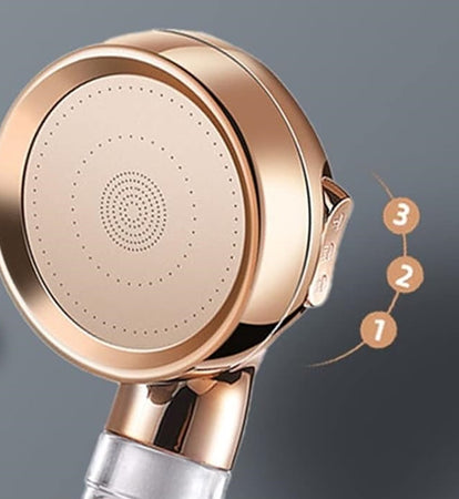 Doccetta Con Pulsante Stop Multigetto Doccia Bagno Soffione Ventola A Spirale 87533