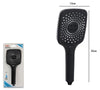 Soffione Multigetto Per Doccia Bagno Moderno Nero Doccetta In Abs Attacco 1/2 87128