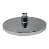 Soffione Per Doccia Bagno Rotondo 22 Cm In Abs Doccetta Cromato Attacco 1/2 79371