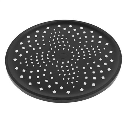 Soffione Doccia Tondo Nero 22.5cm In Abs Bagno Miscelatore Filtro Anticalcare 87131