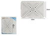 Soffione Doccia Bagno Rettangolare Ugelli Fori Miscelatore 32x22cm Abs Cromato 87538