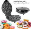 Mini Donut Maker 1000w Antiaderente Riscaldamento A Doppia Faccia Elettrico 7 Ciambelle