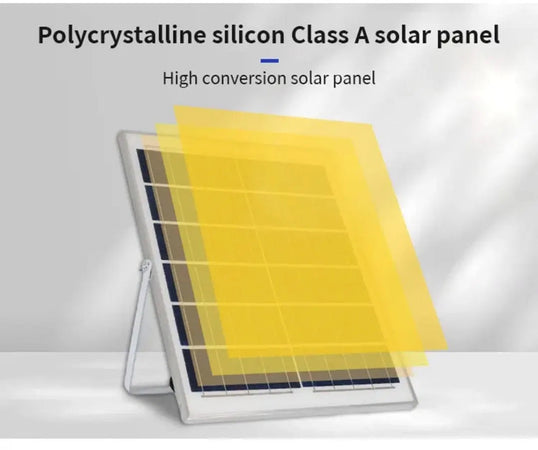 Faretto Luce Solare Con Pannello Fotovoltaico 300 W Ip65 Impermeabile Telecomando