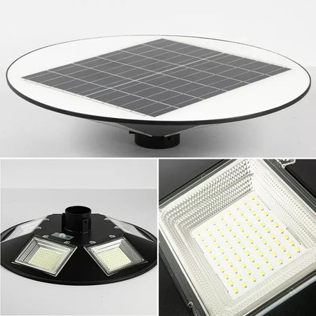Lampione Ufo Led Solare 350w Sensore Movimento Crepuscolare Luce Fredda 6500k Ip65
