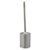 Porta Scopino Decorato Silver Con Effetto Cuoricini Con Scopino Accessorio Bagno 87820