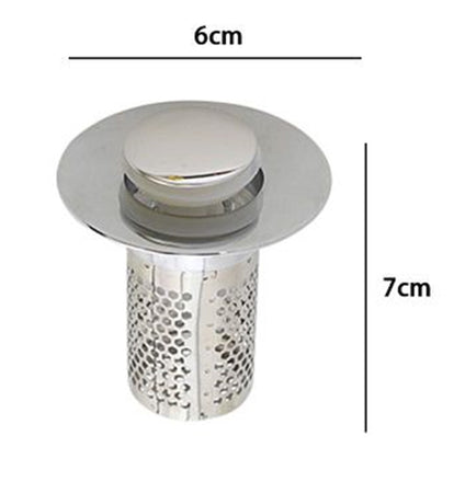 Tappo Per Lavandino Lavabo Universale Pop Up Cucina Bagno Filtro Di Scarico 87339