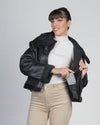 Marisol - Giacca Donna Nero in vero montone Shearling