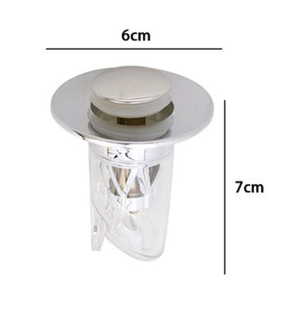 Tappo Lavandino Universale Pop Up Cucina Bagno Filtro Anti-intasamento Di Scarico 87340
