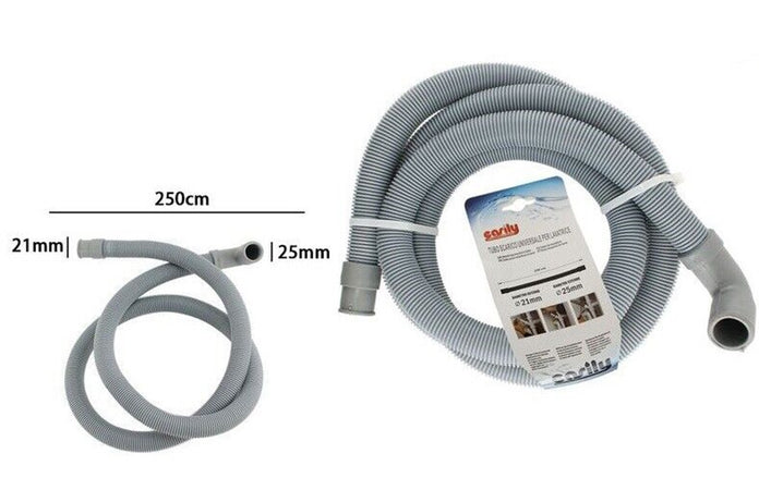 Tubo Di Scarico Universale Per Lavatrice Lavastoviglie Da 250 Cm Corrugato 59055