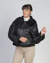 Marisol - Giacca Donna Nero in vero montone Shearling