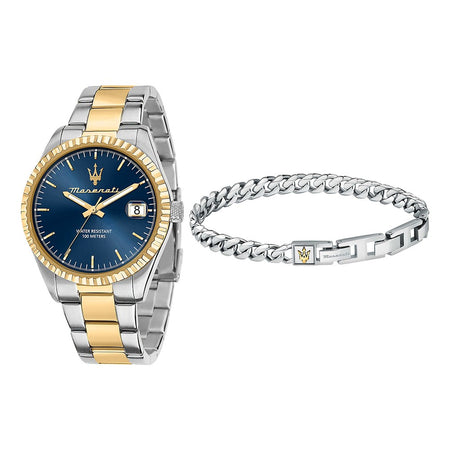 Maserati Competizione Acciaio e Oro Giallo con Datario (R8853100033)