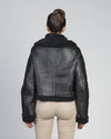 Marisol - Giacca Donna Nero in vero montone Shearling
