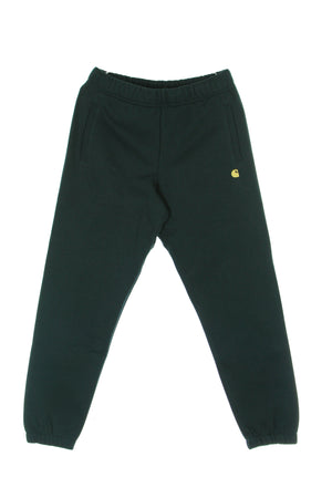 CARHARTT WIP Pantalone Tuta Felpato Uomo Chase Sweat Pant Frasier/gold da uomo