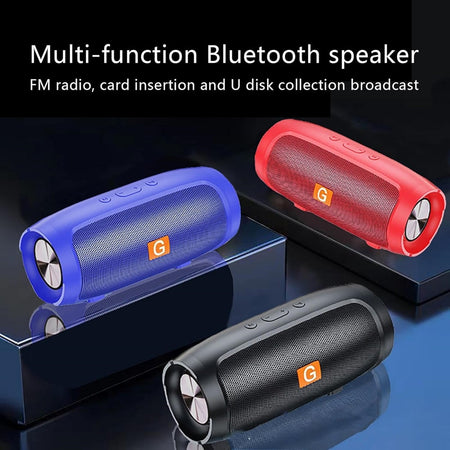 Altoparlante Bluetooth Portatile Wireless Con Cinghia Radio Suono Hifi A 360° Usb