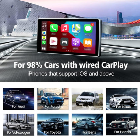 Adattatore Carplay Wireless Carlin 3.0 Auto Cavo Porta Chip 5g Controllo Vocale Siri